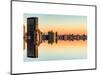 Double Sided Series - Cityscape of Manhattan at Sunset-Philippe Hugonnard-Mounted Art Print