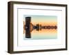 Double Sided Series - Cityscape of Manhattan at Sunset-Philippe Hugonnard-Framed Art Print