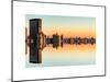 Double Sided Series - Cityscape of Manhattan at Sunset-Philippe Hugonnard-Mounted Art Print