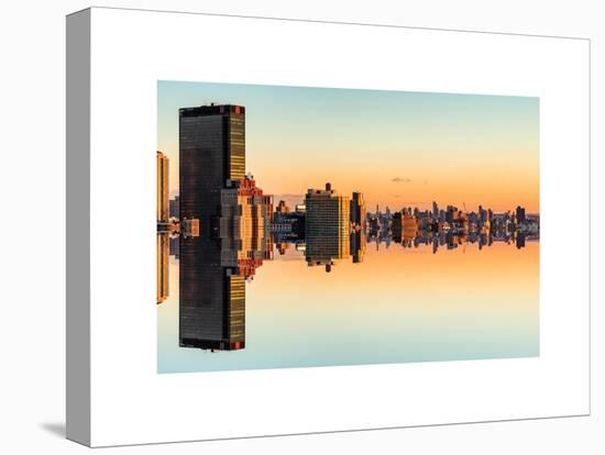 Double Sided Series - Cityscape of Manhattan at Sunset-Philippe Hugonnard-Stretched Canvas