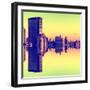 Double Sided Series - Cityscape of Manhattan-Philippe Hugonnard-Framed Photographic Print