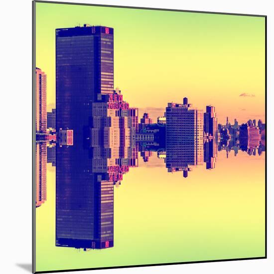 Double Sided Series - Cityscape of Manhattan-Philippe Hugonnard-Mounted Photographic Print