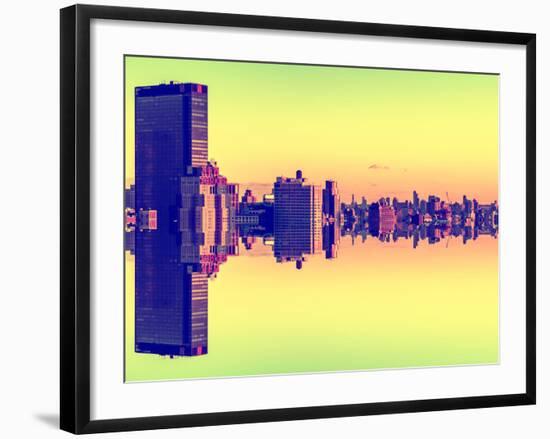 Double Sided Series - Cityscape of Manhattan-Philippe Hugonnard-Framed Photographic Print