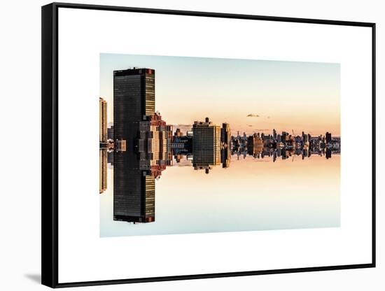 Double Sided Series - Cityscape of Manhattan-Philippe Hugonnard-Framed Stretched Canvas