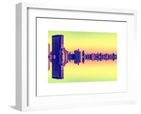 Double Sided Series - Cityscape of Manhattan-Philippe Hugonnard-Framed Art Print