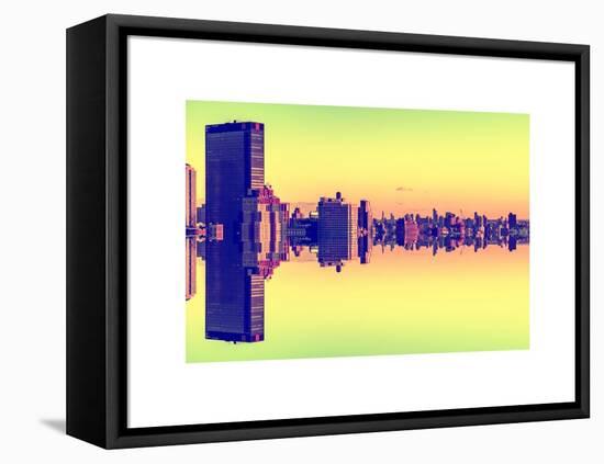 Double Sided Series - Cityscape of Manhattan-Philippe Hugonnard-Framed Stretched Canvas