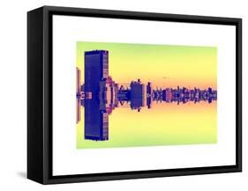 Double Sided Series - Cityscape of Manhattan-Philippe Hugonnard-Framed Stretched Canvas