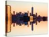 Double Sided Series - NYC Cityscape with the One World Trade Center (1WTC) at Sunset-Philippe Hugonnard-Stretched Canvas