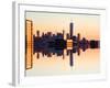 Double Sided Series - NYC Cityscape with the One World Trade Center (1WTC) at Sunset-Philippe Hugonnard-Framed Photographic Print