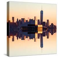 Double Sided Series - NYC Cityscape with the One World Trade Center (1WTC) at Sunset-Philippe Hugonnard-Stretched Canvas