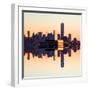 Double Sided Series - NYC Cityscape with the One World Trade Center (1WTC) at Sunset-Philippe Hugonnard-Framed Photographic Print