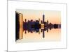 Double Sided Series - NYC Cityscape with the One World Trade Center (1WTC) at Sunset-Philippe Hugonnard-Mounted Art Print