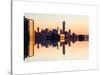 Double Sided Series - NYC Cityscape with the One World Trade Center (1WTC) at Sunset-Philippe Hugonnard-Stretched Canvas