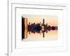 Double Sided Series - NYC Cityscape with the One World Trade Center (1WTC) at Sunset-Philippe Hugonnard-Framed Art Print