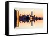 Double Sided Series - NYC Cityscape with the One World Trade Center (1WTC) at Sunset-Philippe Hugonnard-Framed Stretched Canvas