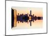 Double Sided Series - NYC Cityscape with the One World Trade Center (1WTC) at Sunset-Philippe Hugonnard-Mounted Art Print