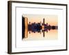 Double Sided Series - NYC Cityscape with the One World Trade Center (1WTC) at Sunset-Philippe Hugonnard-Framed Art Print