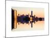 Double Sided Series - NYC Cityscape with the One World Trade Center (1WTC) at Sunset-Philippe Hugonnard-Mounted Art Print