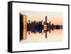 Double Sided Series - NYC Cityscape with the One World Trade Center (1WTC) at Sunset-Philippe Hugonnard-Framed Stretched Canvas