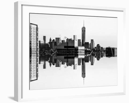 Double Sided Series - NYC Cityscape with the One World Trade Center (1WTC)-Philippe Hugonnard-Framed Photographic Print