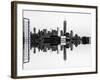 Double Sided Series - NYC Cityscape with the One World Trade Center (1WTC)-Philippe Hugonnard-Framed Photographic Print