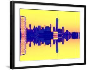 Double Sided Series - NYC Cityscape with the One World Trade Center (1WTC)-Philippe Hugonnard-Framed Photographic Print