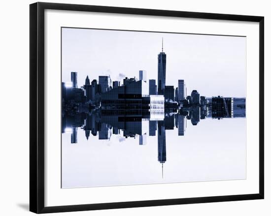 Double Sided Series - NYC Cityscape with the One World Trade Center (1WTC)-Philippe Hugonnard-Framed Photographic Print