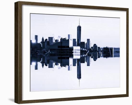 Double Sided Series - NYC Cityscape with the One World Trade Center (1WTC)-Philippe Hugonnard-Framed Photographic Print