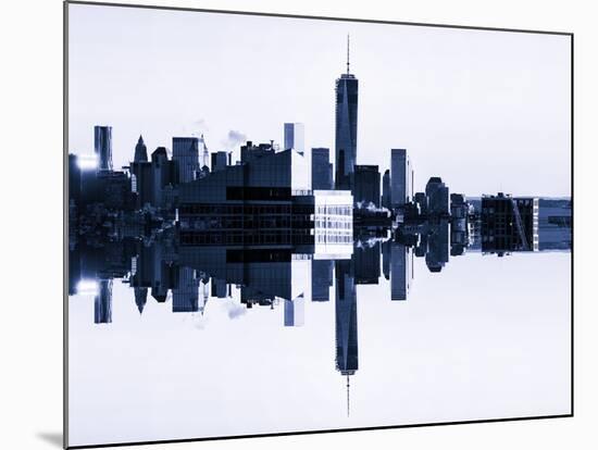 Double Sided Series - NYC Cityscape with the One World Trade Center (1WTC)-Philippe Hugonnard-Mounted Photographic Print