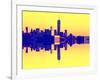 Double Sided Series - NYC Cityscape with the One World Trade Center (1WTC)-Philippe Hugonnard-Framed Photographic Print