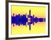 Double Sided Series - NYC Cityscape with the One World Trade Center (1WTC)-Philippe Hugonnard-Framed Photographic Print