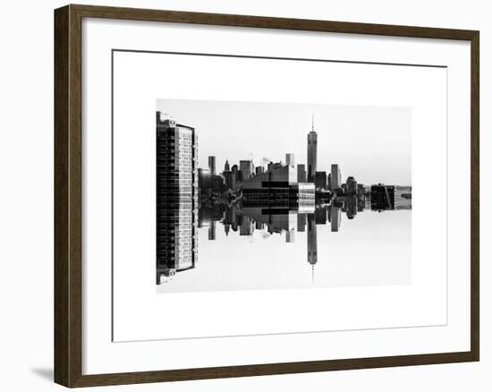 Double Sided Series - NYC Cityscape with the One World Trade Center (1WTC)-Philippe Hugonnard-Framed Photographic Print