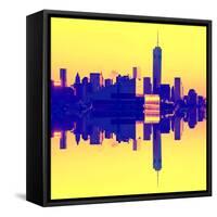 Double Sided Series - NYC Cityscape with the One World Trade Center (1WTC)-Philippe Hugonnard-Framed Stretched Canvas