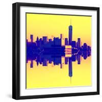 Double Sided Series - NYC Cityscape with the One World Trade Center (1WTC)-Philippe Hugonnard-Framed Photographic Print