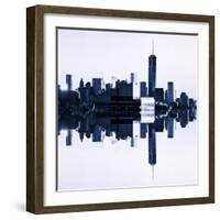 Double Sided Series - NYC Cityscape with the One World Trade Center (1WTC)-Philippe Hugonnard-Framed Photographic Print