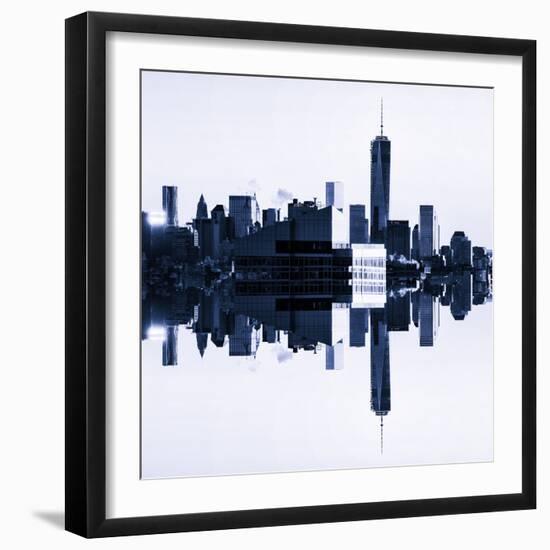 Double Sided Series - NYC Cityscape with the One World Trade Center (1WTC)-Philippe Hugonnard-Framed Photographic Print