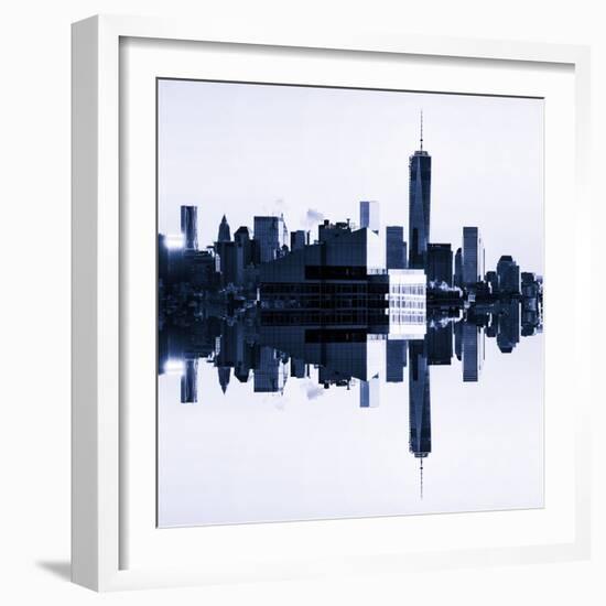 Double Sided Series - NYC Cityscape with the One World Trade Center (1WTC)-Philippe Hugonnard-Framed Photographic Print