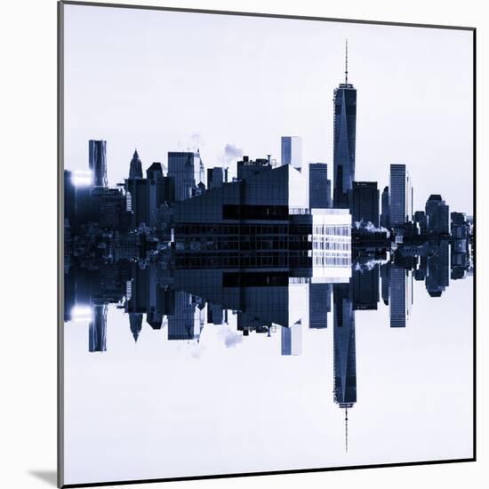 Double Sided Series - NYC Cityscape with the One World Trade Center (1WTC)-Philippe Hugonnard-Mounted Photographic Print