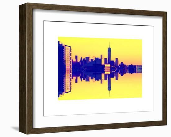 Double Sided Series - NYC Cityscape with the One World Trade Center (1WTC)-Philippe Hugonnard-Framed Art Print