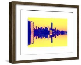 Double Sided Series - NYC Cityscape with the One World Trade Center (1WTC)-Philippe Hugonnard-Framed Art Print