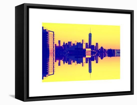 Double Sided Series - NYC Cityscape with the One World Trade Center (1WTC)-Philippe Hugonnard-Framed Stretched Canvas