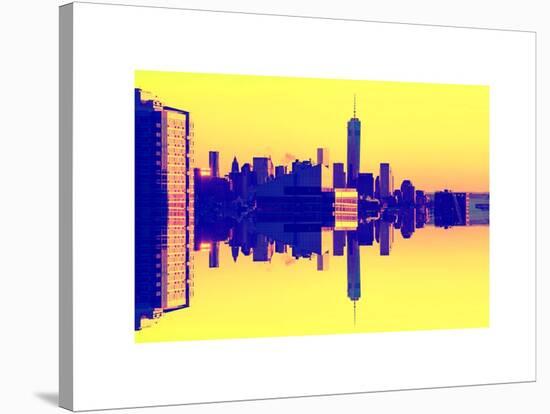 Double Sided Series - NYC Cityscape with the One World Trade Center (1WTC)-Philippe Hugonnard-Stretched Canvas