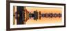 Double Sided Series - Panoramic Cityscape of Manhattan at Sunset-Philippe Hugonnard-Framed Photographic Print