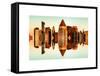 Double Sided Series - Skyscrapers of Times Square in Manhattan at Sunset-Philippe Hugonnard-Framed Stretched Canvas