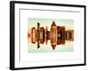 Double Sided Series - Skyscrapers of Times Square in Manhattan at Sunset-Philippe Hugonnard-Framed Art Print