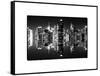 Double Sided Series - Skyscrapers of Times Square in Manhattan Night-Philippe Hugonnard-Framed Stretched Canvas