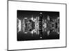 Double Sided Series - Skyscrapers of Times Square in Manhattan Night-Philippe Hugonnard-Mounted Art Print