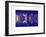 Double Sided Series - Skyscrapers of Times Square in Manhattan Night-Philippe Hugonnard-Framed Art Print