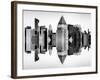 Double Sided Series - Skyscrapers of Times Square in Manhattan-Philippe Hugonnard-Framed Photographic Print