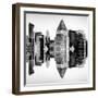 Double Sided Series - Skyscrapers of Times Square in Manhattan-Philippe Hugonnard-Framed Photographic Print